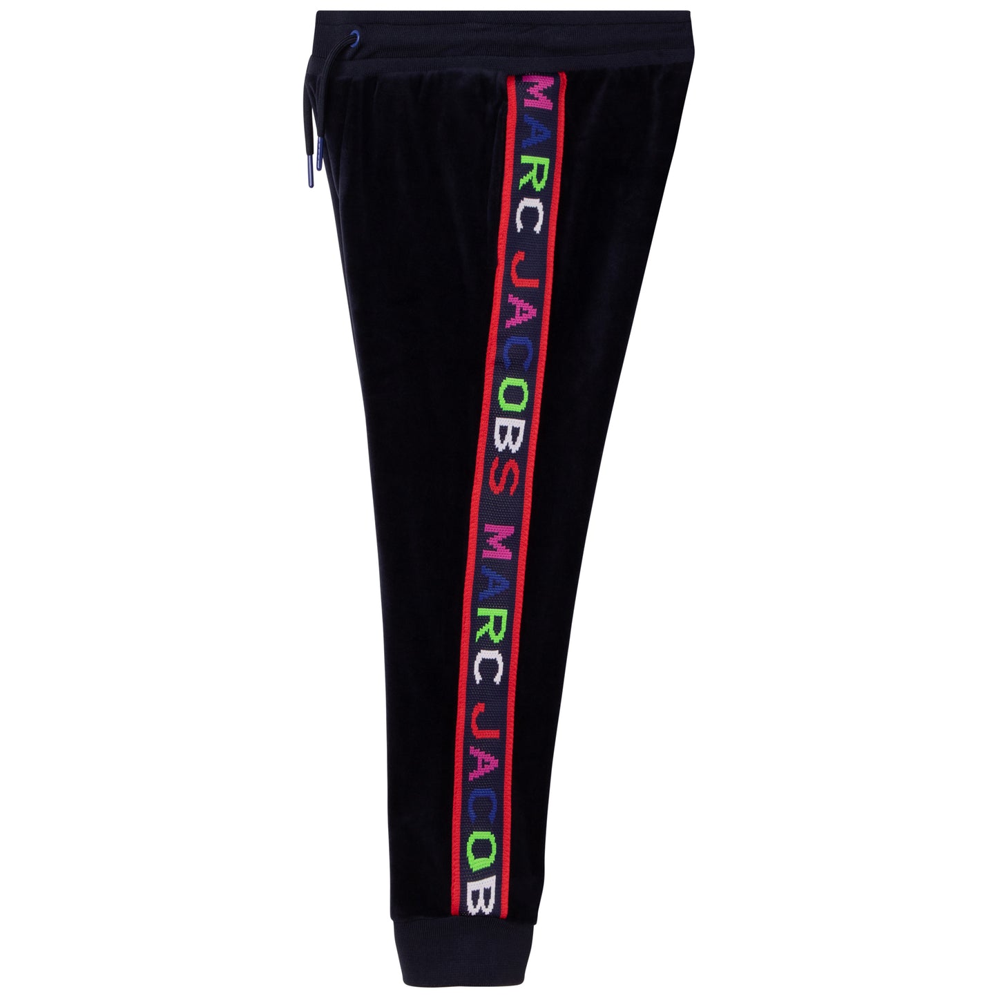 Marc Jacobs Boy's Navy Velvet Logo Joggers