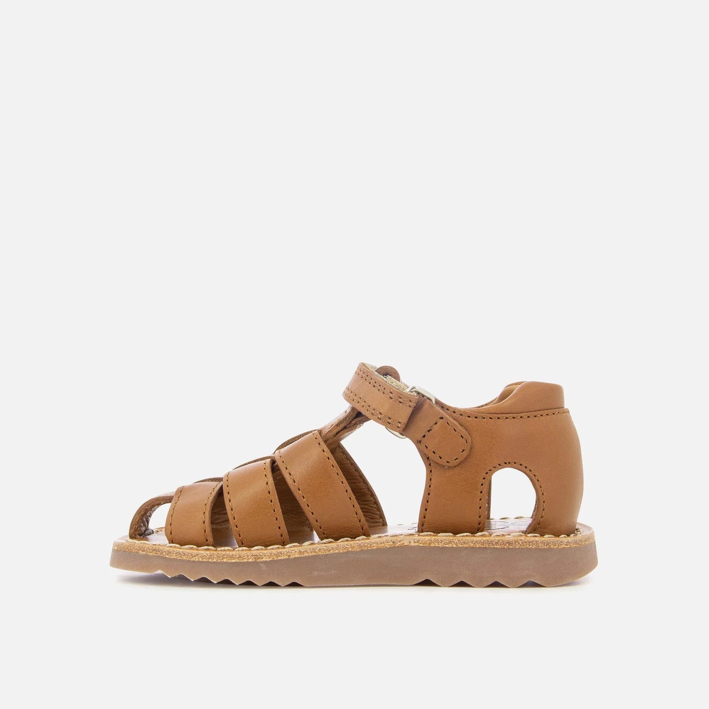 Pom D Api Boy's Camel Waff Papy Sandals