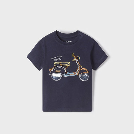 Mayoral Baby Boy's Navy Motorcycle Graphic T-Shirt