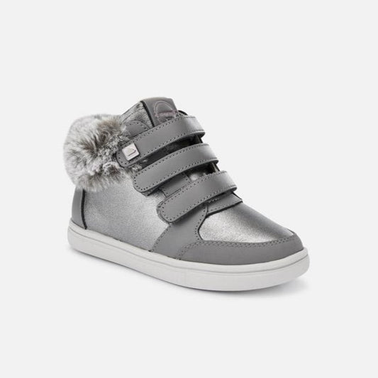Mayoral Baby Girl's Graphite Fur Detail Boots