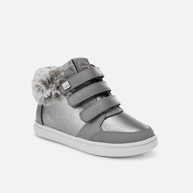 Mayoral Girl's Graphite Fur Detail Boots
