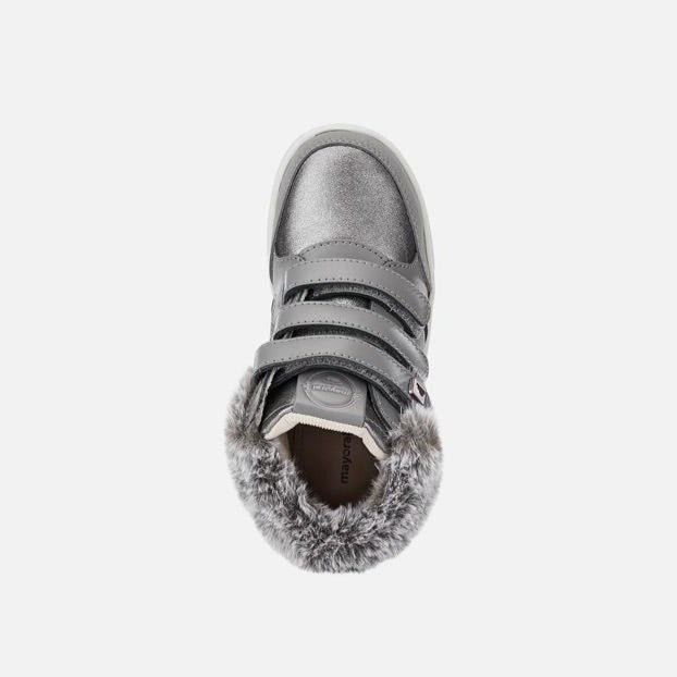 Mayoral Baby Girl's Graphite Fur Detail Boots