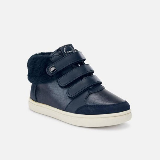 Mayoral Girl's Navy Fur Detail Boots