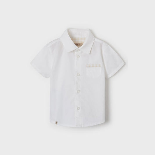Mayoral Baby Boy's White Short-Sleeve Shirt